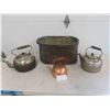 Image 1 : Copper Boiler, 3 Kettles 