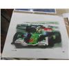Image 3 : 4 Race Car Pictures 12'' x 18'' " Roberto Moreno, Splash of