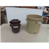 Image 1 : Medalta 5 Gallon Crock with Stoneware Handles, 