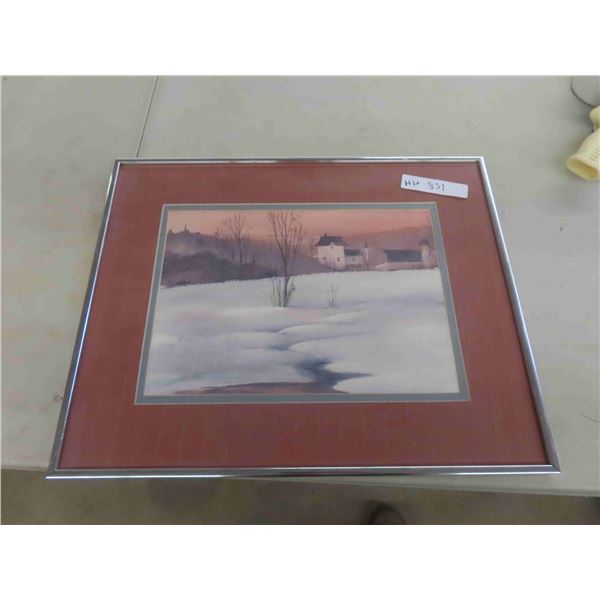 Framed Water Color 16'' x 20'' 