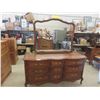 Image 1 : Dresser 33'' x 63'' x 18'' with Mirror 38'' x 41'' 
