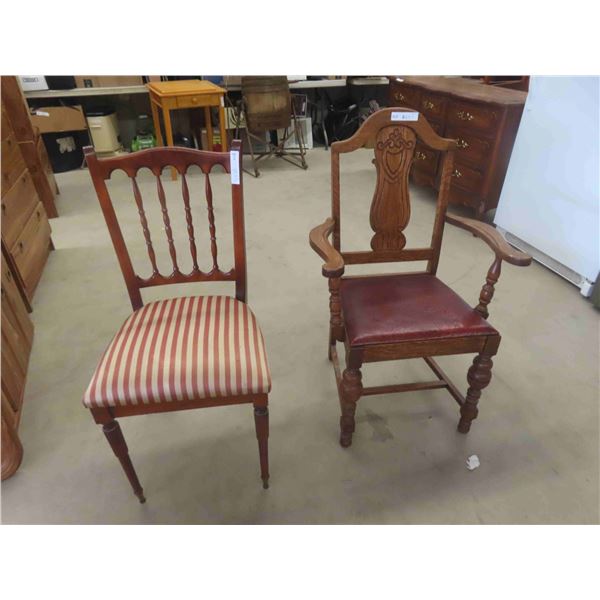 2 Dining Room Chairs 