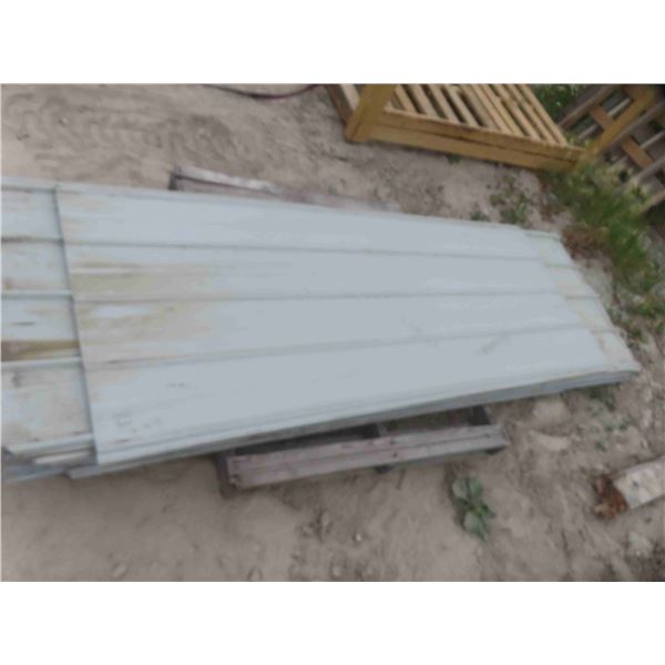 18 Sheets of Metal Siding Various Sizes 