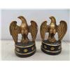 Image 3 : Golden Coloured Eagle Book Ends 