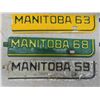 Image 2 : 18 Manitoba License Plate Strips-