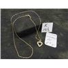 Image 1 : 10K Gold and Diamond 20" Necklace. 