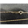 Image 2 : 10K Gold and Diamond 20" Necklace. 