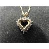 Image 3 : 10K Gold and Diamond 20" Necklace. 