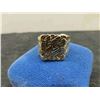 Image 4 : 10K Gold Nugget Style Ring Size 9. 