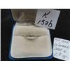 Image 1 : 10K Gold and Diamond Size 6 Rin. 