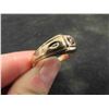Image 4 : 10K Gold Diamond and Garnet Ring