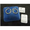 Image 1 : 14K Gold Hoop Earrings.