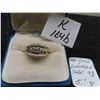 Image 1 : 14K Gold and Diamond Size 9.5 Ring 