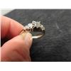 Image 8 : 14K Gold and Diamond Size 9.5 Ring 