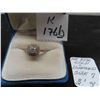 Image 1 : 14K Rose Gold and Diamond Size 7 Ring. 