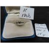 Image 1 : 14K Gold and Diamond Size 7 Ring. 