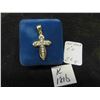 Image 1 : 10K Gold and Cubic Zirconia Pendant. 