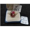 Image 1 : 10k Gold "R" Ring Size 9. 