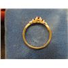 Image 2 : 10K Gold, Diamond and Garnet Size