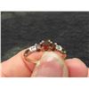 Image 5 : 10K Gold, Diamond and Garnet Size