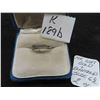 Image 1 : 14K White Gold and Diamond Size 