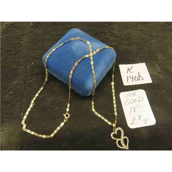 10K Gold 18" Necklace. 