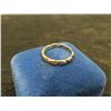 Image 2 : 10K Gold and Diamond Size 6.5 Ring. 