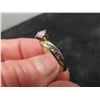 Image 3 : 14K Gold and Diamond Size 7 Ring. 