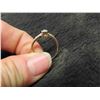 Image 3 : 10K Gold and Diamond Size 7 Ring. 