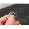 Image 5 : 10K Gold and Diamond  Size 6.5 Ring. 