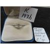 Image 1 : 14K White Gold and Diamond Size 5 Ring. 