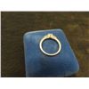 Image 2 : 14K White Gold and Diamond Size 5 Ring. 