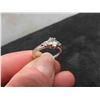 Image 8 : 14K White Gold and Diamond Size 5 Ring. 