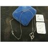 Image 1 : 10K White Gold 18" Necklace. 