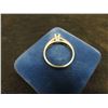 Image 2 : 14K White Gold and Diamond Size 6.5 Ring. 