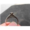 Image 4 : 14K White Gold and Diamond Size 6.5 Ring. 
