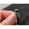 Image 8 : 14K White Gold and Diamond Size 6.5 Ring. 
