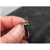 Image 9 : 14K White Gold and Diamond Size 6.5 Ring. 