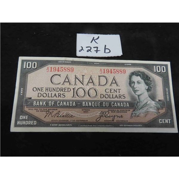 Canadian 1954 Devils Face Rare $100 Bill 