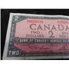 Image 3 : Canadian 1954 $2 Bill