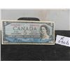 Image 1 : Canadian 1954 Devils Face Rare $5 Bill 