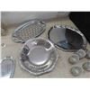 Image 3 : Silver Plated Serving Trays, Coffee Pot,