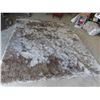 Image 2 : Area Rug 8ft x 10ft Shaggy Wool Beige/Browns