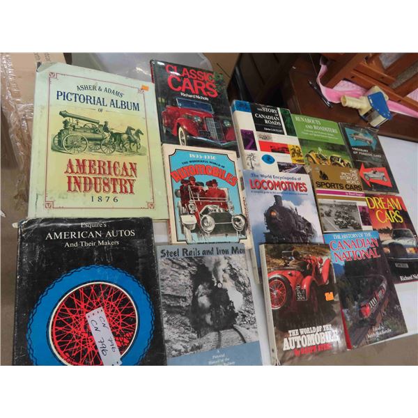 Hard Cover Books: Classic Cars, Dream Cars, Trains & More 