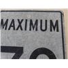 Image 4 : 2 Metal Street Signs: Maximum Speed Limit 50 + 70 , ' 