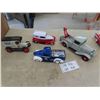 Image 1 : 4 Diecast Trucks: 1934 Ford Tow Truck 1:18 Scale , 1940 Ford, 
