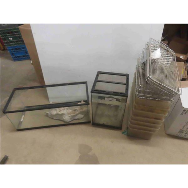 2 Terrariums 12'' x 12'' x 30''   + 18'' x 12'' x 12'' , Décor,