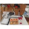 Image 1 : Saw, Hummingbird Feeder, Frisbee, 3 Wood Boxes with 