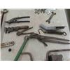Image 6 : Vintage Tools: Pipe Wrench, Pulley, Oil Can Nozzle, Wrenches &