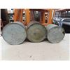 Image 2 : 3 Galvanized Gas Cans 